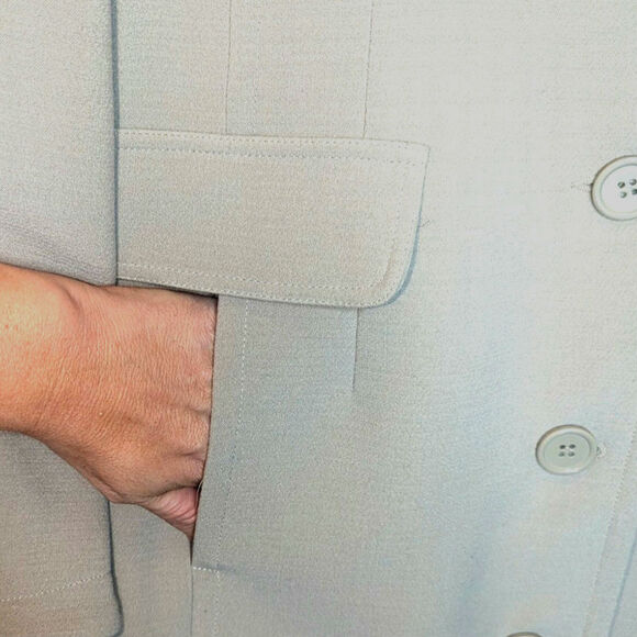 Vtg. Linea by Louis Dell'Olio Coat fawn sz 22W - Picture 4 of 7